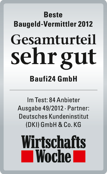 Baufi24 GmbH ist Testsieger bei Wirtschafts Woche