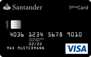 Santander 1plus Visa Kreditrahmen Sofort