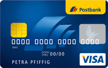 Postbank Prepaid Visa Kreditkarte